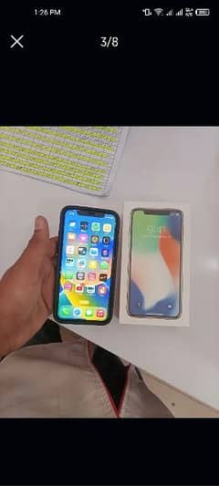 iPhone x|64gb pta|box nd charger