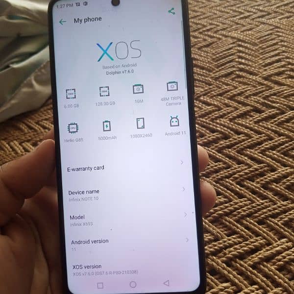 Infinix Note 10(6/128) with box 3