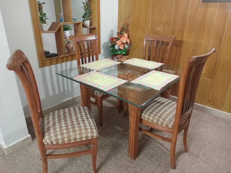 Dinning Table with Four Chairs for Sale - Karachi 7
