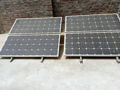 solar panel with frame and with charge controller
