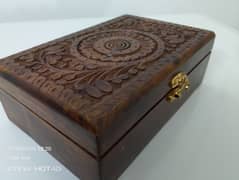Wooden Carving jewellery box