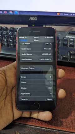 Iphone SE 64Gb Sim Working