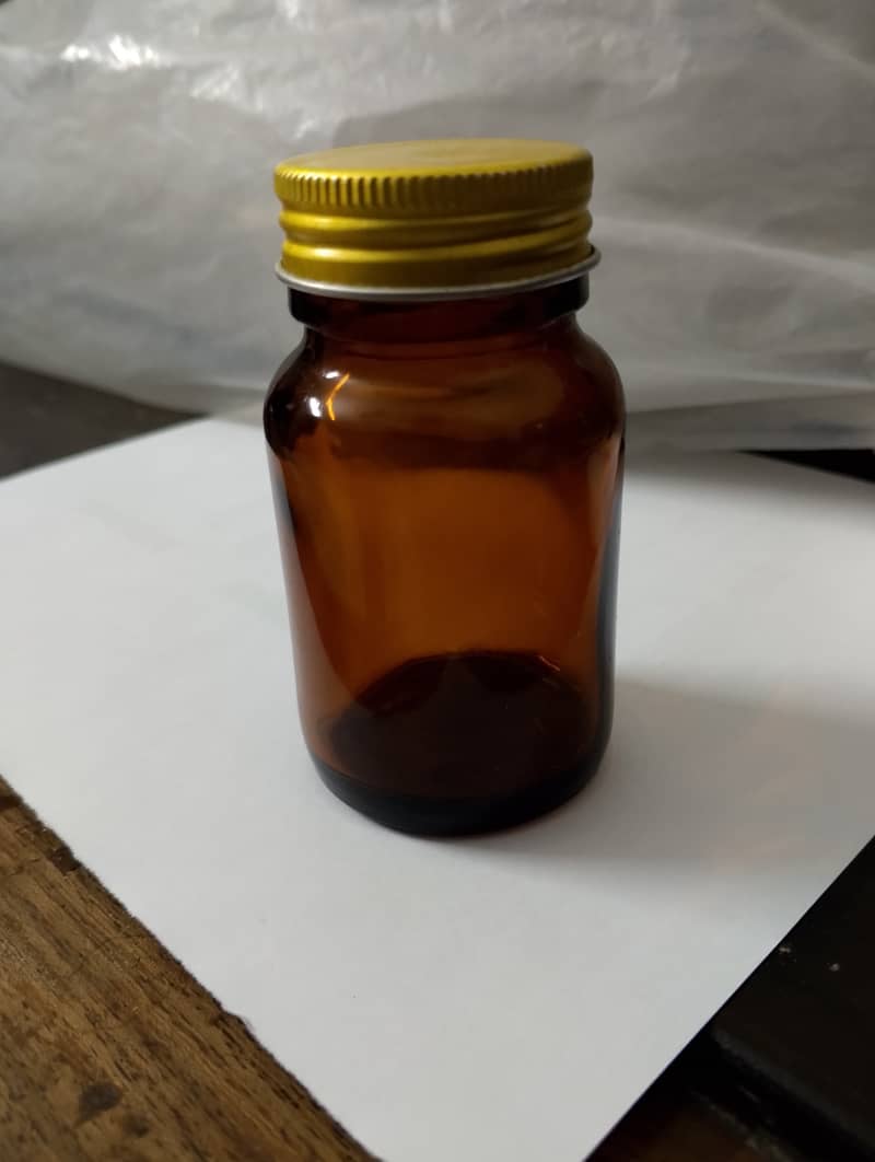 Amber Glass Jar 50gm 0