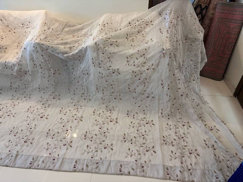 Embroidered Organza Curtains Ready to Use 8