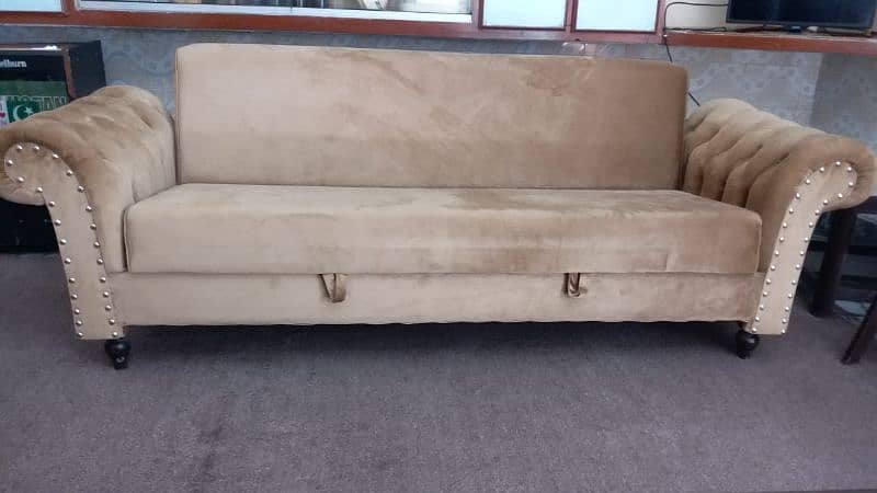 Molty Foam Sofa Cum Bed ( Sofa + Bed with Storage area) for Sale 0