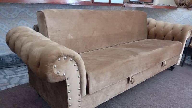 Molty Foam Sofa Cum Bed ( Sofa + Bed with Storage area) for Sale 1