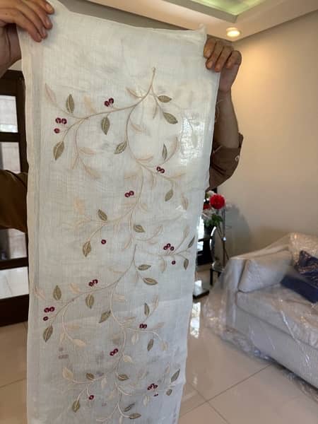 Embroidered Organza Curtains Ready to Use 19