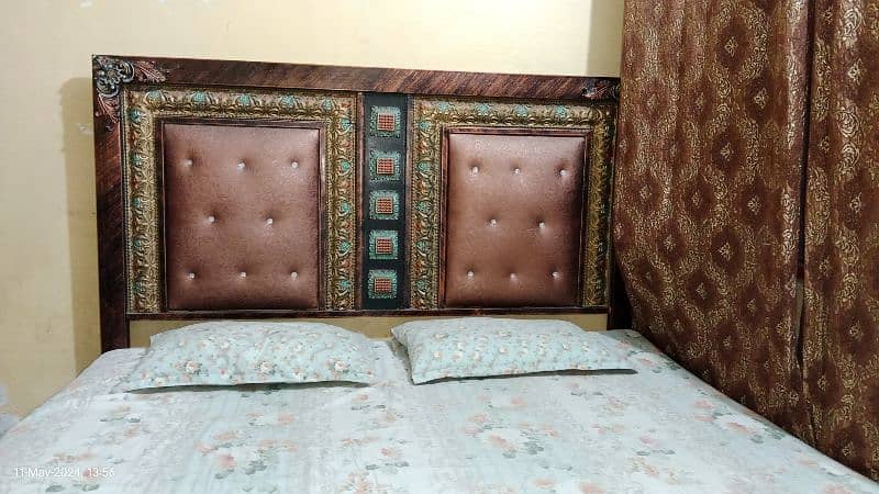 Bed with mattress and dressing 1