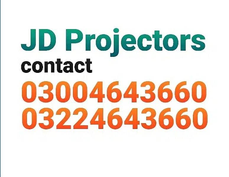 Projectors  & accessories available 7