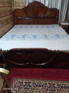 pure sheesham wood king bed fresh polished