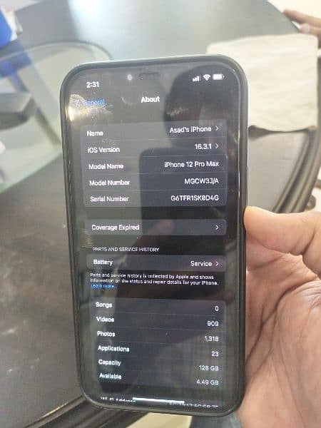 Iphone 12 pro max 128gb pta aproved 6