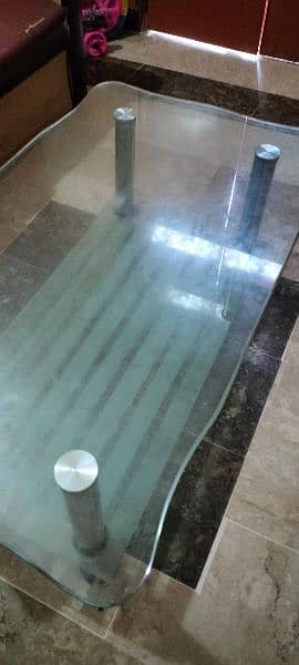 Glass center table for sale 2