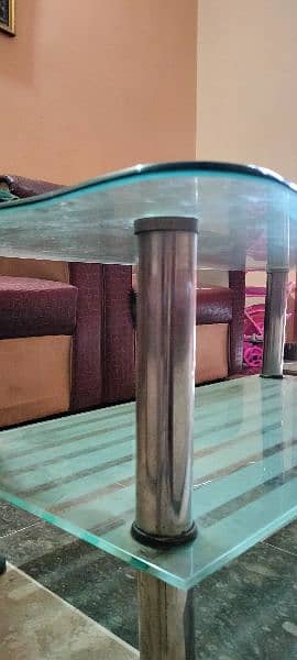 Glass center table for sale 3