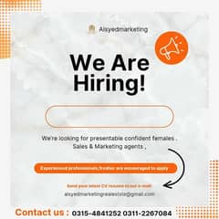 We Are looking for Sales executive 0