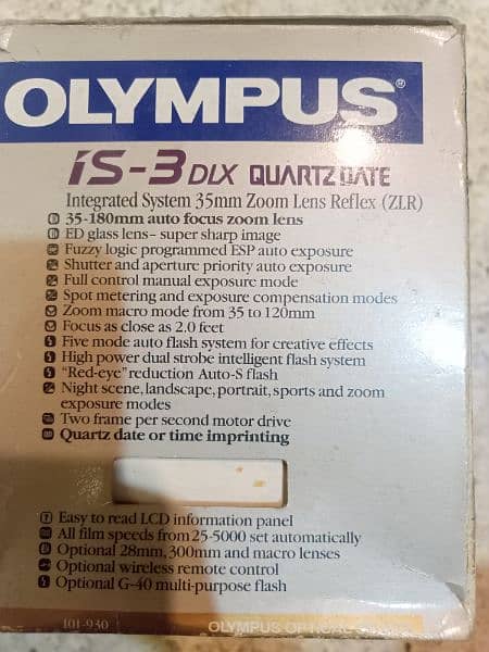 Olympus iS-3 DLX Quartzdate. Made in Japan. Box pack 10