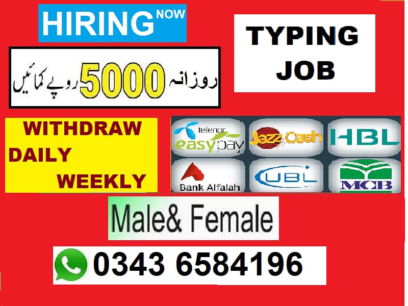 Boys/Girls/Students/Teachers/Housewifes Also Can Apply Now. 0
