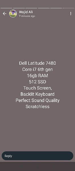 Dell latitude 7480 5