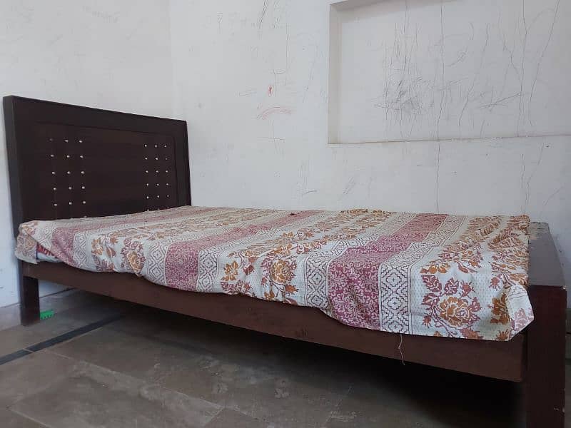 Wooden Single Bed 0