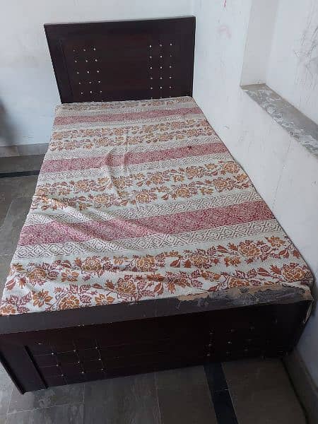 Wooden Single Bed 1