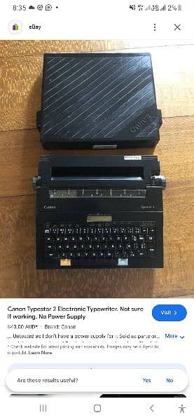 Canon Typestar 2 Electronic Typewriter 0