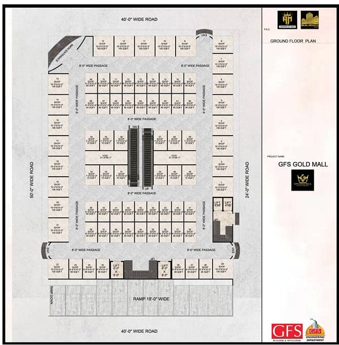 GFS Gold Mall North Town Residency Phase 1 Shops Available 2