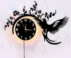 3D Wall Clock with lighting