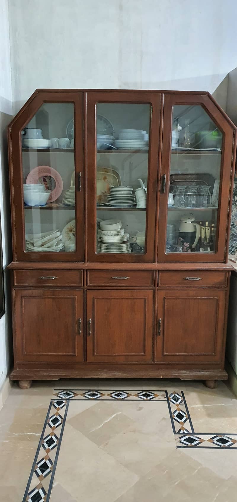 Wooden CROCKERY SHOW CASE and DRESSING TABLE 1