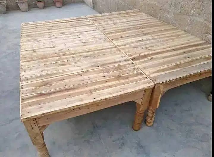 takhat / wooden takhat / bench / table / takhat bed sale in karachi 4