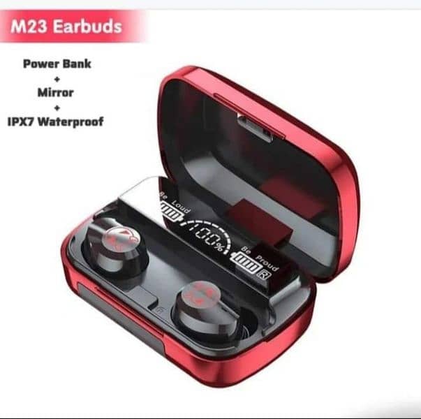 earbuds M23 wireless Bluetooth with 3500 mah power bank 2