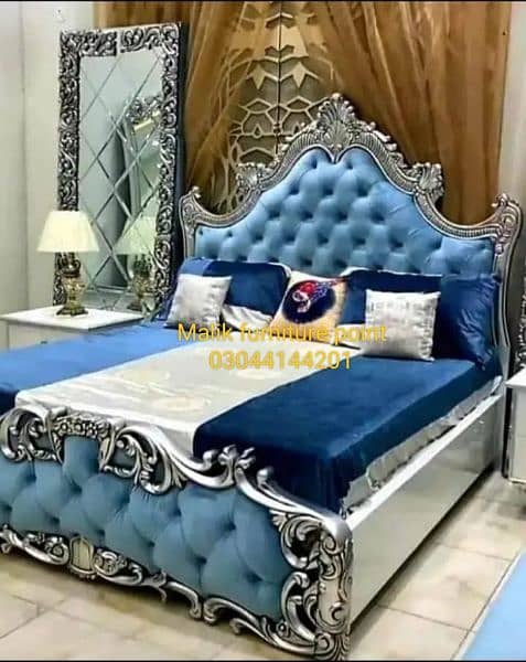 bed set/king size/double bed/with side tables/dressing table/mirror 13