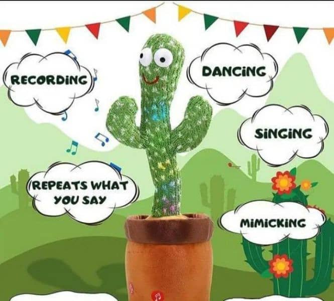 Dancing Cactus Plush Toy for kids 1