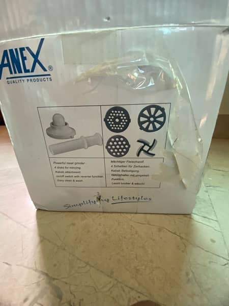Anex meat griender and vegetable cutter 3