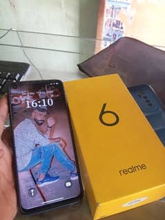 Realme 6  8/128 condition 10/9 with box charger