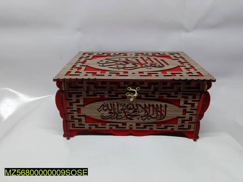 Wooden rai and Quran holder box 2