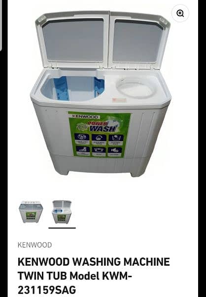 Kenwood Twin Tub Washing Machine 0