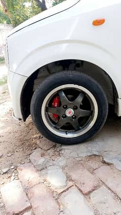 alloy rims and tyres 14" for alto