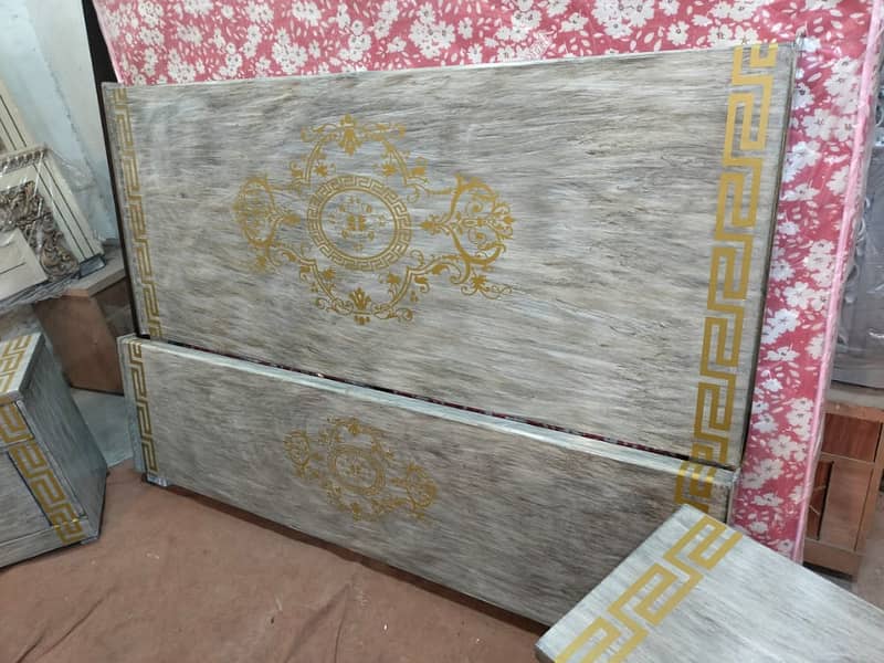 Double bed / bed set / Side Tables / Dressing Tables / poshish bed set 6