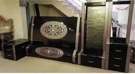 Double bed / bed set / Side Tables / Dressing Tables / poshish bed set 7
