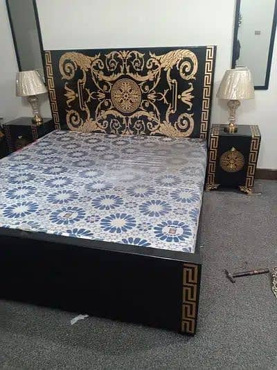 Double bed / bed set / Side Tables / Dressing Tables / poshish bed set 10