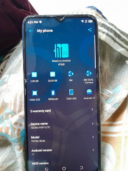 TECNO POP LITE 5 FOR SALE IN VERY GOOD CONDITION 2