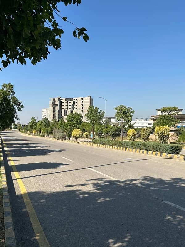 1 kanal main double road back plot for sale in C Block top city 7