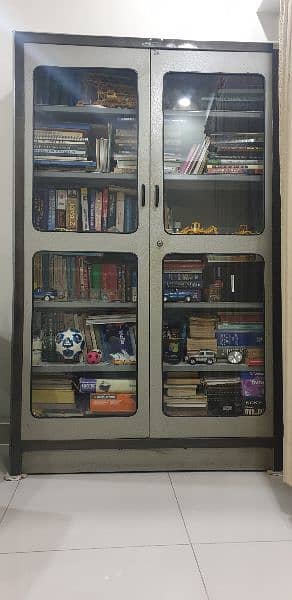 Aluminum Book Cabinet 1