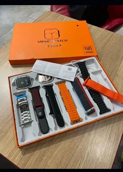 S100 Ultra watch 9 With 7 in 1straps 1