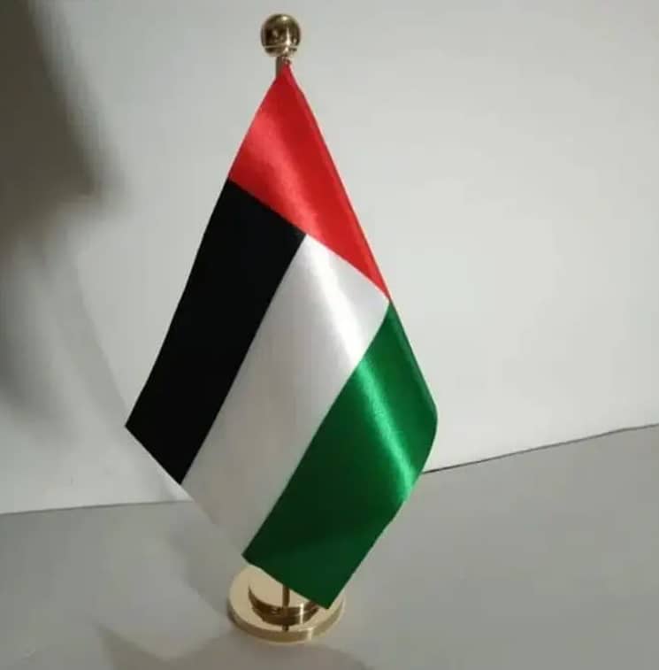 Digital Flag / Hard Finish Flag & Golden pole & Palestine flag & Scarf 2