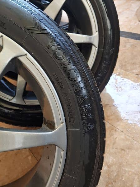 16 inch alloys and tyres (yokohama) in good condition 1