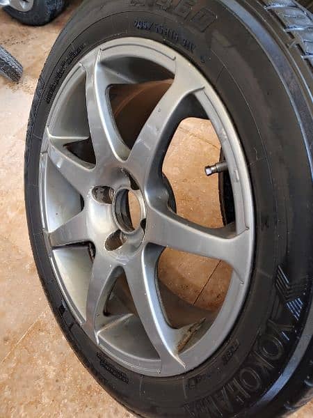 16 inch alloys and tyres (yokohama) in good condition 2