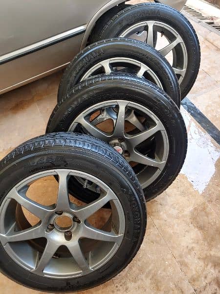 16 inch alloys and tyres (yokohama) in good condition 3