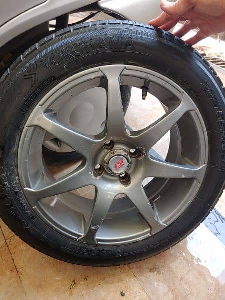 16 inch alloys and tyres (yokohama) in good condition 6