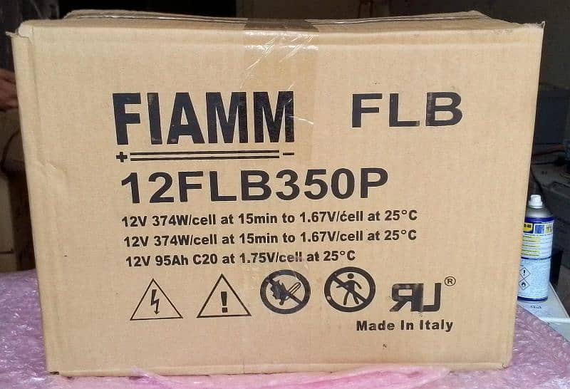 DRY BATTERY AVAILABLE FIAMM 12V95Ah 2