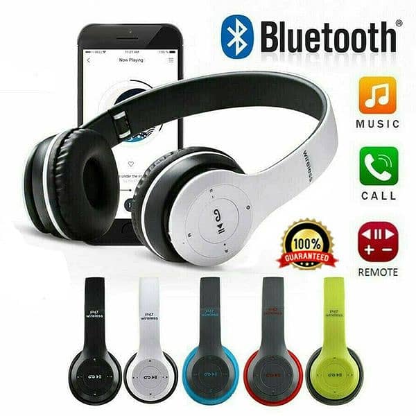 P47 5.0 Wireless Headphone|| P47 Bluetooth foldable headphone 4